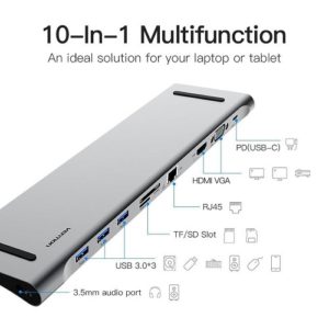 VENTION TYPE C TO MULTI-FUNCTION 10 IN 1 DOCKING STATION