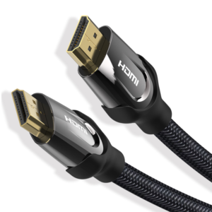 VENTION NYLON BRAIDED HDMI CABLE BLACK METAL TYPE ALL SIZES